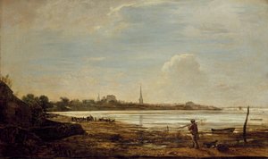 サウサンプトンの眺め、1819 作： John Linnell
